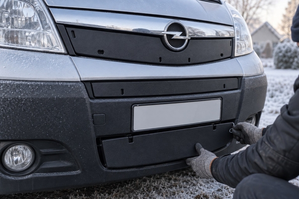 Talvisuoja Renault Master, Trafic, Kangoo, Opel Vivaro ja Ford Transit: mikä säleikkö peitetään