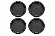 Mustat vanteen keskikupit (64x62 mm, 4 kpl) kuva 2