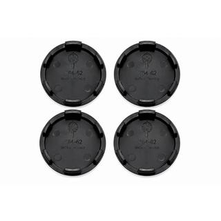 Mustat vanteen keskikupit (64x62 mm, 4 kpl) kuva 2