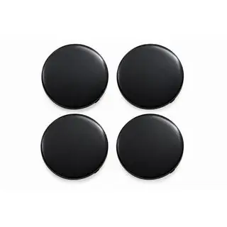Mustat vanteen keskikupit (64x62 mm, 4 kpl) kuva 1