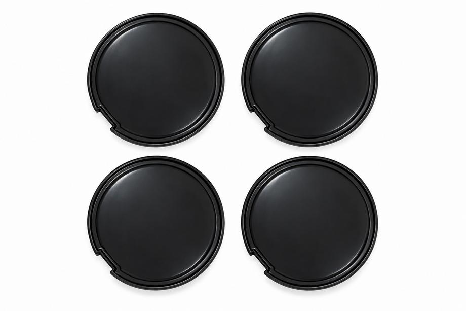 Mustat vanteen keskiökupit (56×52 mm, 4 kpl) Image