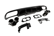 Mercedes E-class W213 2016–2023 Takadiffuusori pakoputken päillä E53-Design Black (Base-malliin) kuva 3