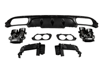 Mercedes E-class W213 2016–2023 Takadiffuusori pakoputken päillä E53-Design Black (Base-malliin) kuva 4