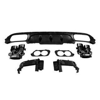 Takadiffuusori pakoputken päillä E53-Design Black (Base-malliin) Mercedes E-class W213 2016–2023 kuva 4