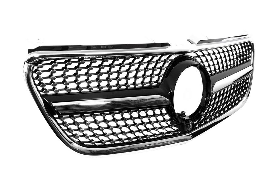 Mercedes Vito/V-class W447 2014– Etujäähdyttimen säleikkö Diamond Black (2014-2023 Vito W447) Kuva 3