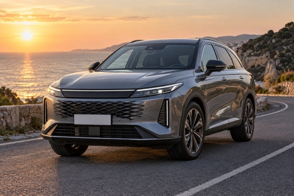 Omoda 9 SHS: 443 hv Chery-lataushybridi, toimintamatka 1 100 km Kuva 2