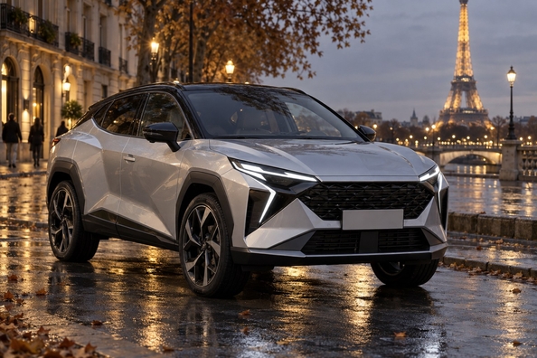 Omoda 4: Cheryn kompakti crossover Eurooppaan – 224 hv hybridi ja 155–160 kW sähköversio Kuva 2