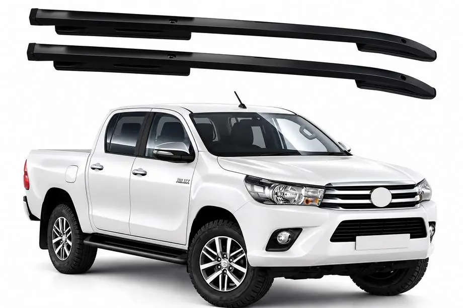 Toyota Hilux 2015– OEM kattokaiteet, mustat (ABS) Kuva 1