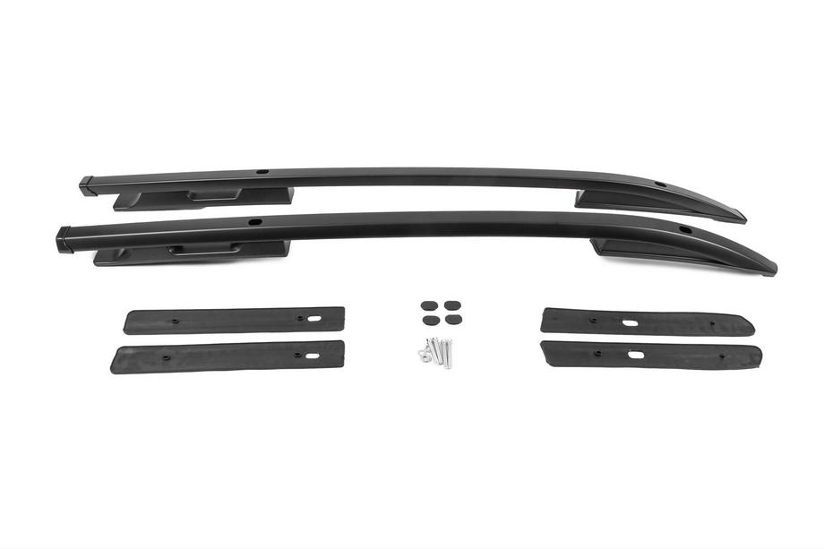 Fiat Fullback 2016– OEM mustat kattokaiteet (alumiini, pulttikiinnitys) Kuva 1