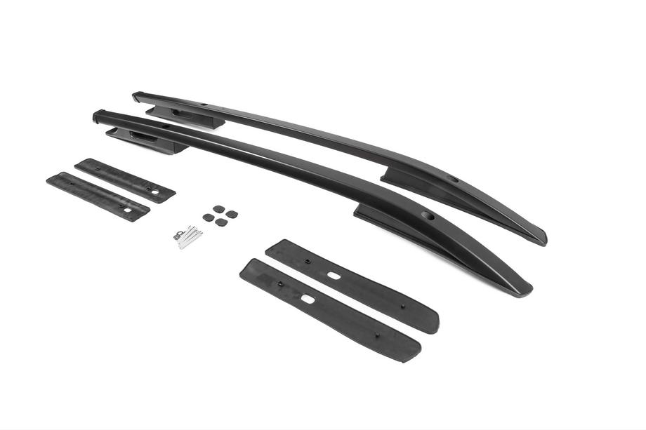 Fiat Fullback 2016– OEM mustat kattokaiteet (alumiini, pulttikiinnitys) Kuva 2