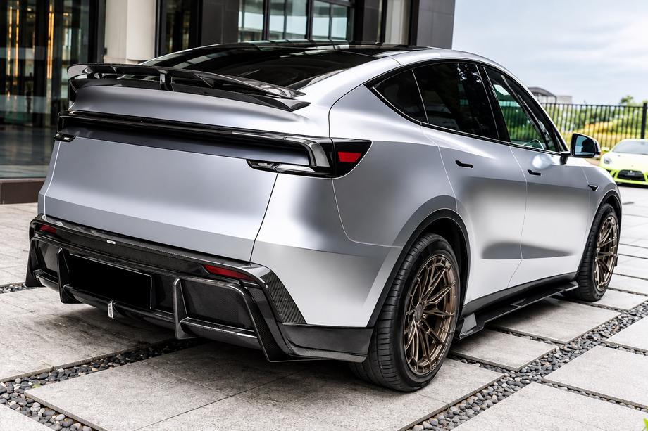 Tesla Model Y 2020– Carbon Aerokit -korisarjasetti (2025+) Kuva 2
