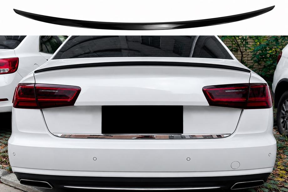 Audi A6 C7 2011–2018 S-Style-spoileri (SD, kiiltävän musta) Kuva 1