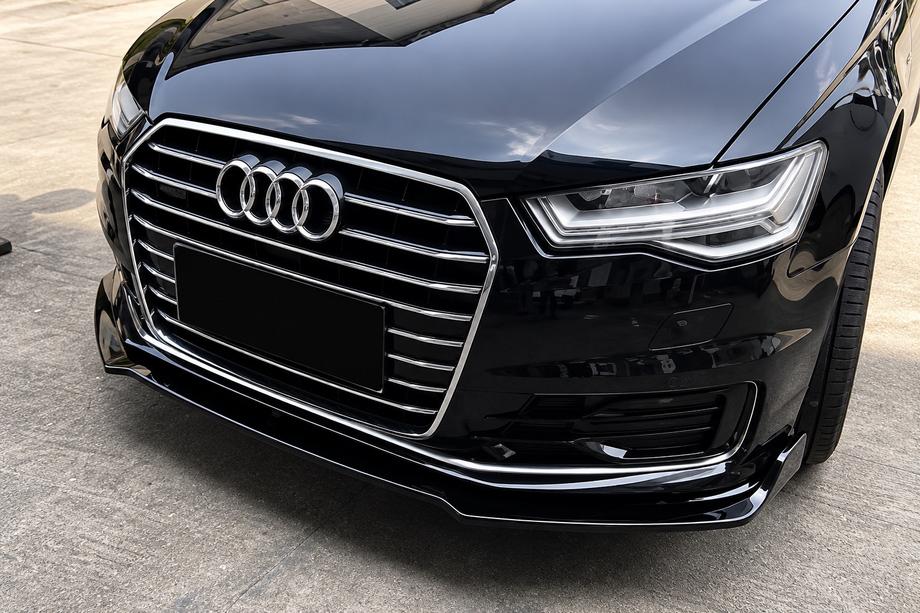 Audi A6 C7 2011–2018 Etupuskurin lip-spoileri (Base 2014-2018, ABS) Kuva 1