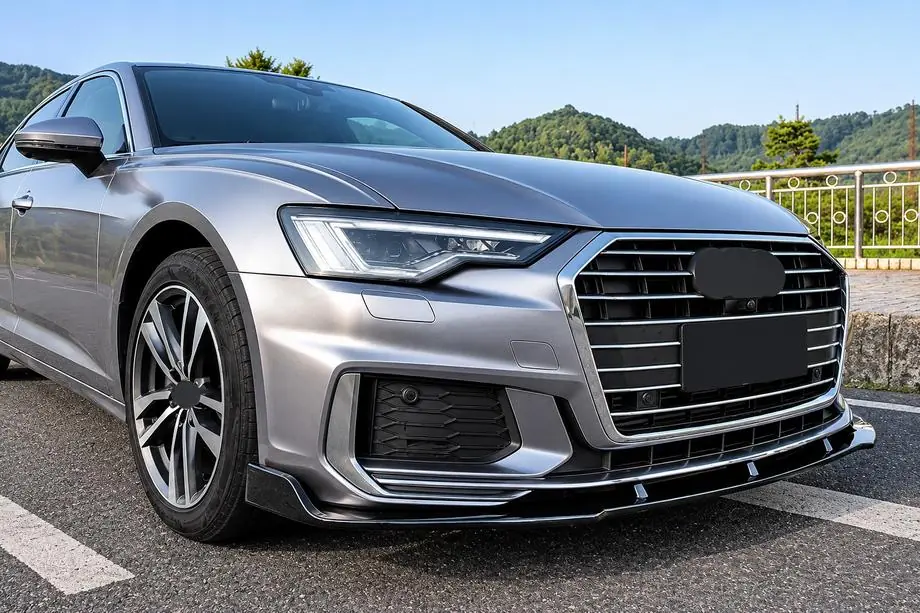 Audi A6 C8 2018–2025 Etupuskurin lip-spoileri (2018-2023, ABS) Kuva 1