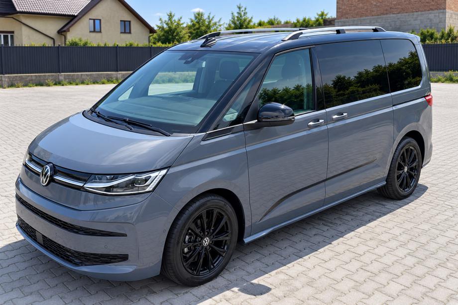 Volkswagen T7 2021– Kromatut kattokaiteet Kuva 5