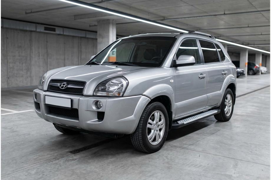 Hyundai Tucson JM 2004– Allmond Grey sivuportaat (2 kpl, alumiini) Image
