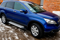 Honda CRV 2007–2011 Allmond Grey sivuportaat (2 kpl, alumiini) kuva 1