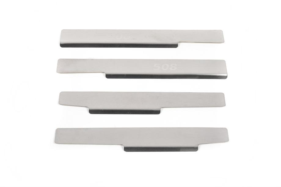 Peugeot 508 2010–2018 NataNika standard -kynnyslistat (4 kpl, ruostumaton teräs) Image