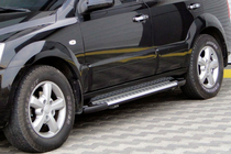 Kia Sorento I BL 2002–2009 Allmond Grey sivuportaat (2 kpl, alumiini) kuva 1
