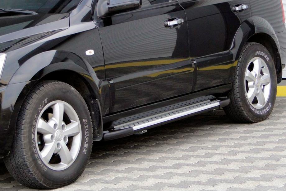 Kia Sorento I BL 2002–2009 Allmond Grey sivuportaat (2 kpl, alumiini) Image
