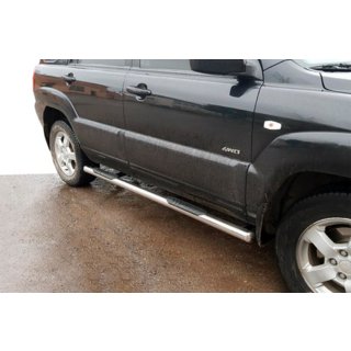 Sivupalkit (2 kpl, ruostumaton teräs) Kia Sportage 2004–2010 kuva 4