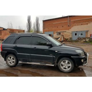 Sivupalkit (2 kpl, ruostumaton teräs) Kia Sportage 2004–2010 kuva 2