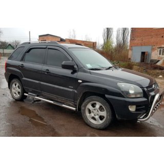 Sivupalkit (2 kpl, ruostumaton teräs) Kia Sportage 2004–2010 kuva 3