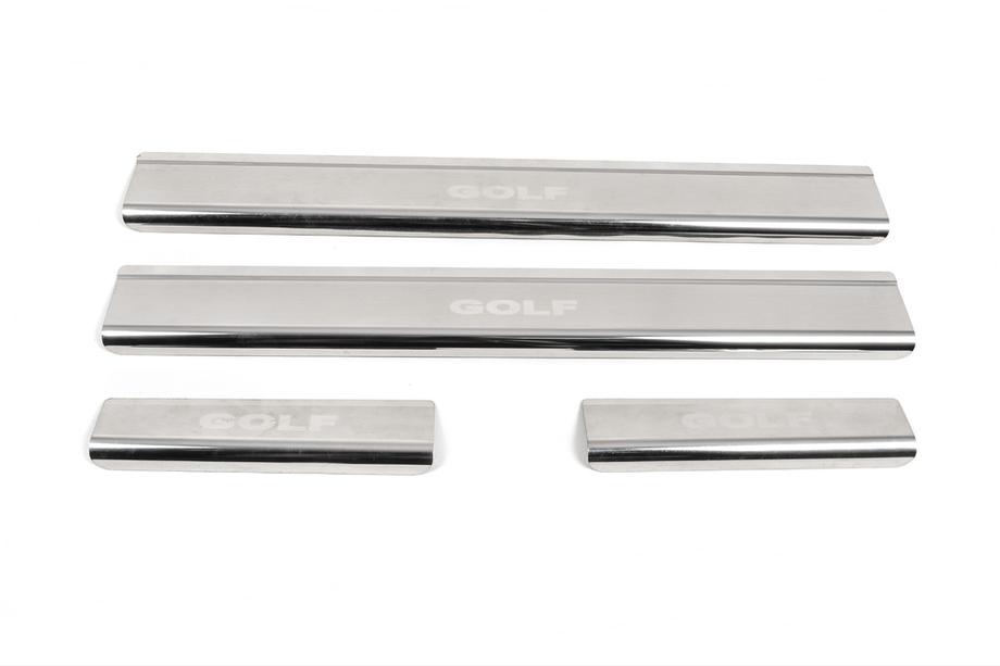 Volkswagen Golf 4 1997–2006 Nataniko ovikynnyslistat (4 kpl, ruostumaton teräs) Vakio – Lohmann-teippi, 0,5 mm Kuva 2