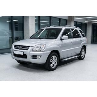Allmond Grey sivuportaat (2 kpl, alumiini) Kia Sportage 2004–2010 kuva 1