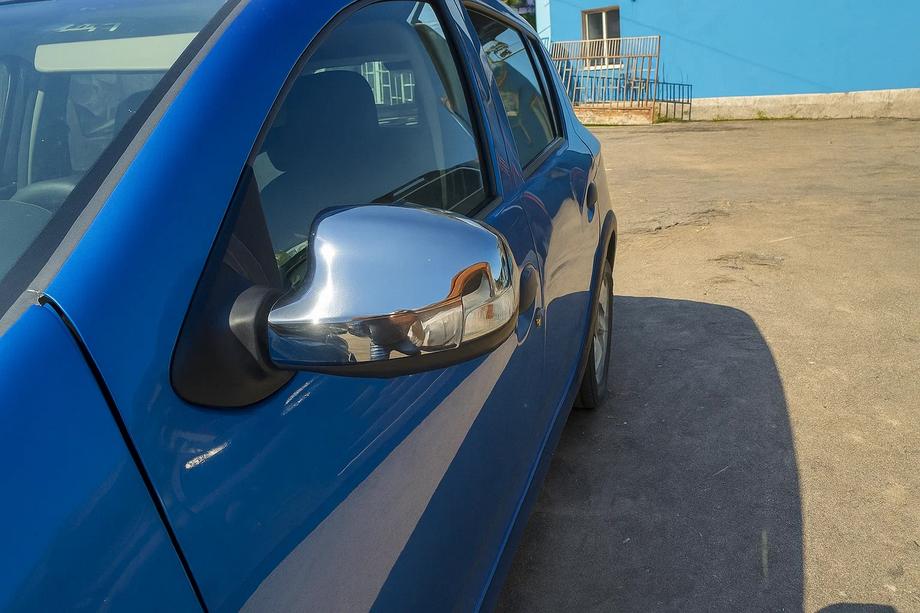 Renault Logan II 2013–2022 Peilinkuoret (2 kpl, ruostumaton teräs) Image