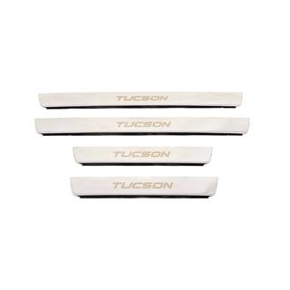 Carmos-kynnyslistat (4 kpl, ruostumaton teräs) Hyundai Tucson JM 2004– kuva 1