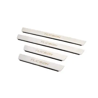 Carmos-kynnyslistat (4 kpl, ruostumaton teräs) kuva 2
