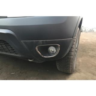 Sumuvalojen kromikehykset 2010-2013 (2 kpl, ruostumaton teräs) Dacia Duster 2008–2018 kuva 1