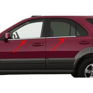 Ikkunalistat (4 kpl, ruostumaton teräs) Kia Sorento I BL 2002–2009 kuva 1