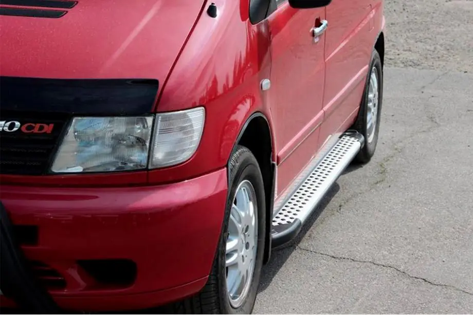 Mercedes Vito W638 1996–2003 Allmond Grey sivuportaat (2 kpl, alumiini) Image