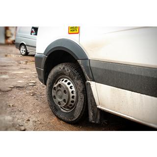 Leveät lokasuojan kaarilevikkeet (4 kpl, mustat) Mercedes Sprinter W906 2006–2018 kuva 4