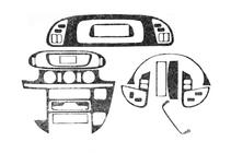 Mercedes Sprinter W901/902/903/904/905 1995–2006 (cdi, 2000-2006) Kojelaudan paneelilistat (Meric) Alumiini kuva 4