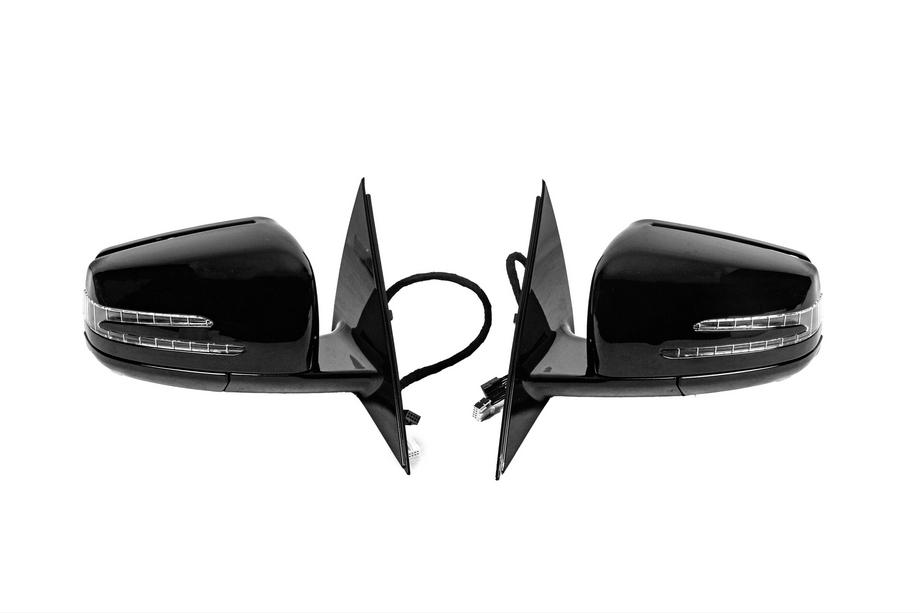 Mercedes S-class W221 2005–2013 Sivupeilit facelift-malli (2 kpl, mustat) Image