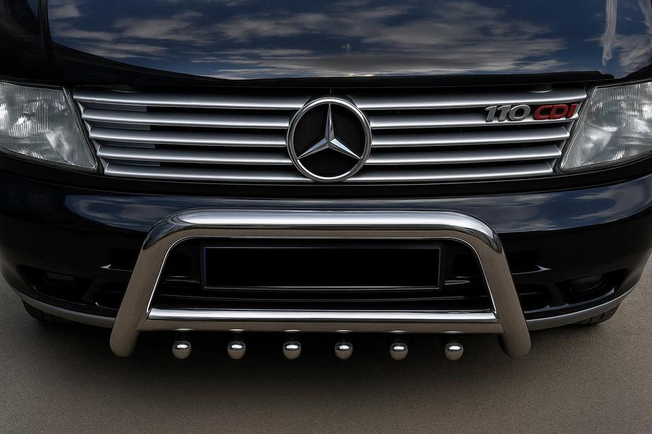 Mercedes Vito W638 1996–2003 Säleikön listat (10-osainen, ruostumaton teräs) OmsaLine – italialainen ruostumaton teräs Image