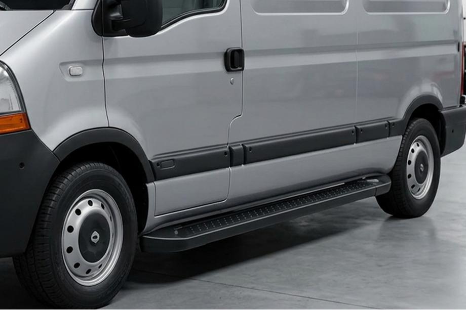 Nissan Interstar 2002–2010 Allmond Black sivuportaat (2 kpl, alumiini) Image