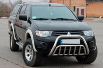 Mitsubishi L200 2006–2015 Puskurirauta (ruostumaton teräs) kuva 2