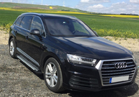 Audi Q7 2015–2026 Allmond Grey -sivukynnykset (2 kpl, alumiini) kuva 1