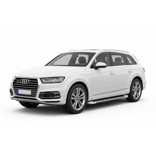 Sivuastinlaudat Allmond White (2 kpl, alumiini) Audi Q7 2015–2026 kuva 1