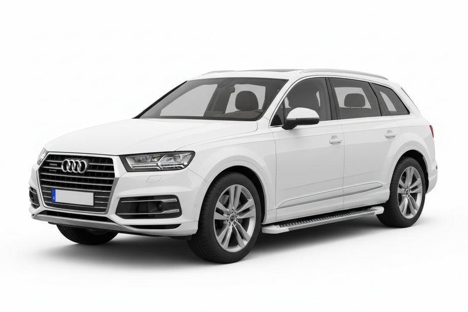 Audi Q7 2015–2026 Sivuastinlaudat Allmond White (2 kpl, alumiini) Image