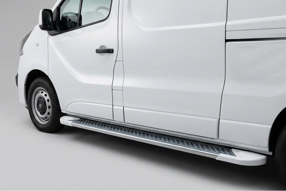 Renault Trafic 2015– Sivuastinlaudat Allmond White (2 kpl, alumiini) Image