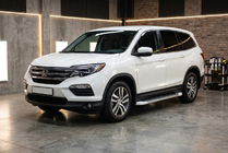 Honda Pilot 2015–2022 Sivuastinlaudat Allmond White (2 kpl, alumiini) kuva 1