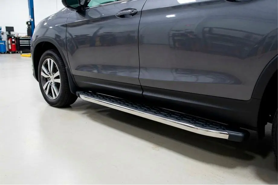 Honda Pilot 2015–2022 BlackLine-sivuporrast (2 kpl, alumiini) Kuva 1