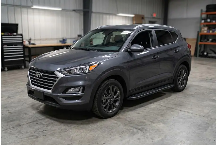 Hyundai Tucson TL 2016–2021 Sivuporrast Bosphorus Black (2 kpl, alumiini) Image