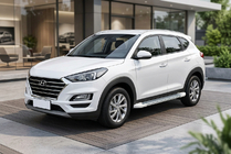 Hyundai Tucson TL 2016–2021 Sivuastinlaudat Allmond White (2 kpl, alumiini) kuva 1