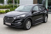 Hyundai Tucson TL 2016–2021 Bosphorus Grey sivuaskelmat (2 kpl, alumiini) kuva 1